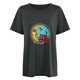 thumbnail image 5 of Blusa de manga corta con estampado de luna y sol de calavera divertida con mangas caídas vintage para mujer Pompotops hfajkhk125012, 5 of 9