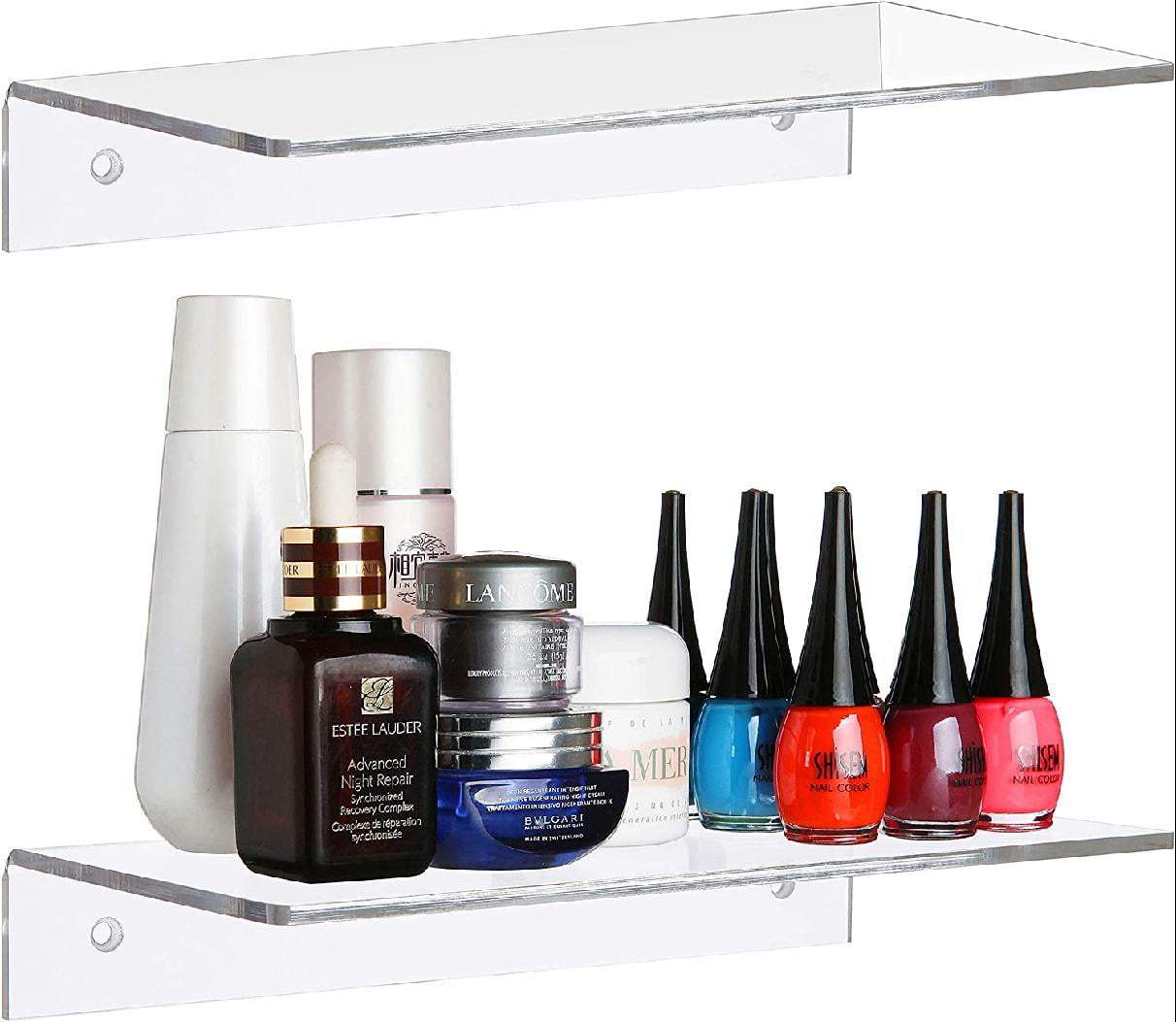 Clear Acrylic Floating Shelves for Wall Mounted Display Shelf