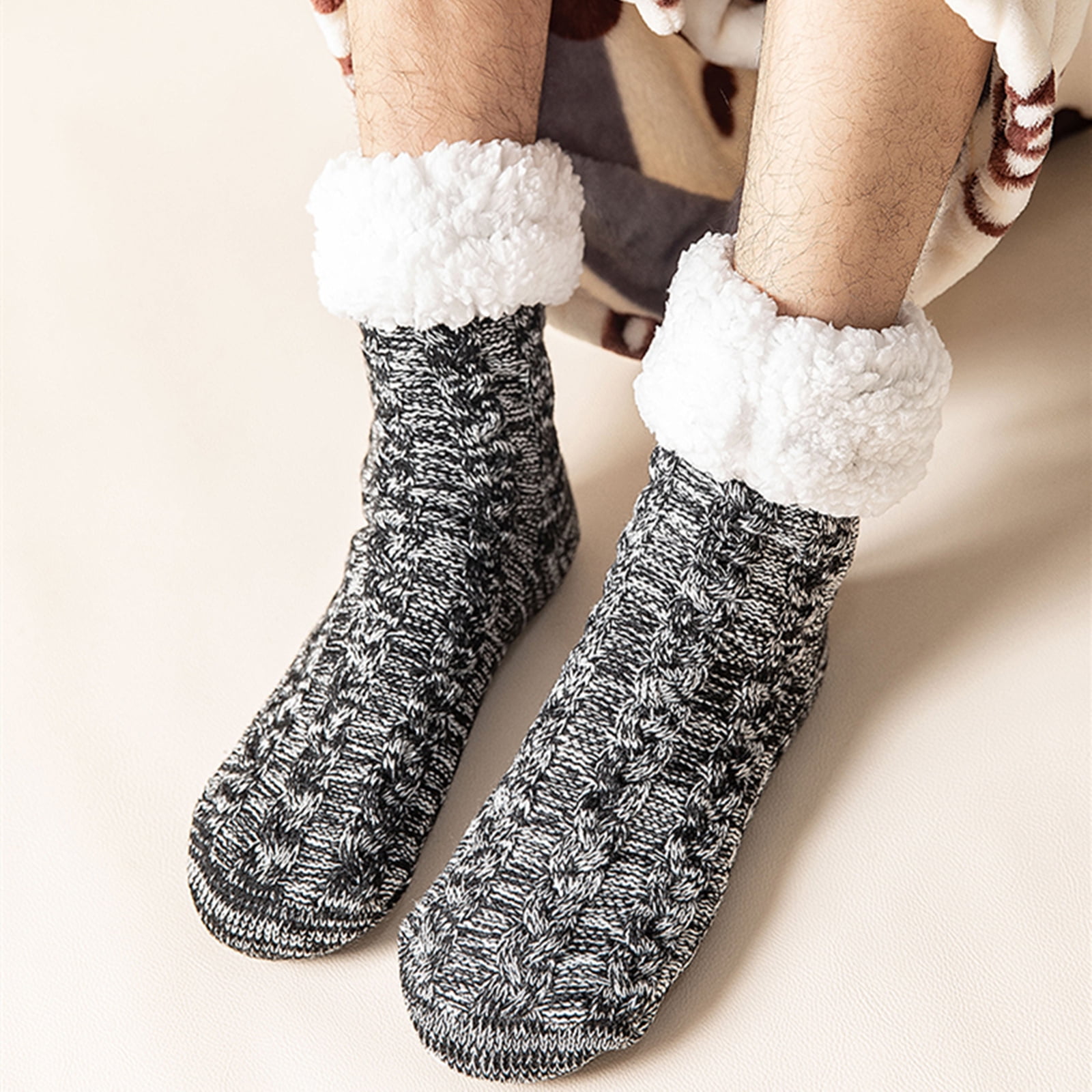 Mens large slipper socks deals