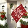 thumbnail image 3 of Christmas Welcome Garden Flag 28x40 Inch Double Sided Burlap, Snowflake Welcome Winter Yard Flag for Winter Holiday Xmas Yard Outdoor Decoration(ONLY FLAG), 3 of 6