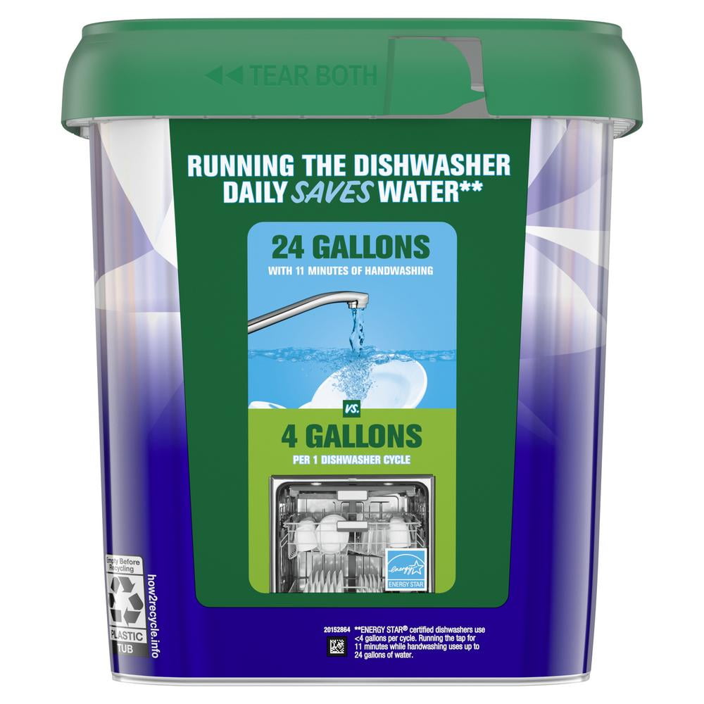 Cascade Platinum Plus Clean Lemon Scent Dishwasher Detergent ActionPacs 52 ct
