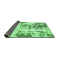 thumbnail image 2 of Ahgly Company Indoor Rectangle Abstract Emerald Green Modern Area Rugs, 2' x 3', 2 of 4