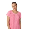 thumbnail image 7 of Aria Women's Raglan Sleeve Scoop Neck 40" Nightgown, Sizes XS to 5X, 7 of 7