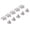 Silver, variant on Riousery 50 Sets Leather Rivets Screws Set 10mm / 0.39 in Five Pointed Star Rivet 4.5mm PH Screw Kit for Leathercraft Binding DIY Bag Belt Decoration Silver
