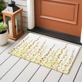 thumbnail image 4 of 2x3 Ft Entryway Area Rug, Sage Green Polka Dots Kitchen Rug Runner Washable Floor Mat, Yellow Watercolor Abstract Art Non Slip Indoor Door Mat Throw Carpet for Bathroom Living Room Bedroom, 4 of 8