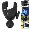 thumbnail image 1 of Tablet Mount Clamp, Compact Design 1.5 Inch Ball Mount Adapter Secure and Reliable  for Round Square Irregular Rails and Bars for Aircraft Yoke, 1 of 7