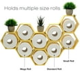 thumbnail image 4 of Excello Global Products Honeycomb Toilet Paper Holder with Bees - Holds 9 Rolls - Multiple Configurations, Yellow, 4 of 8