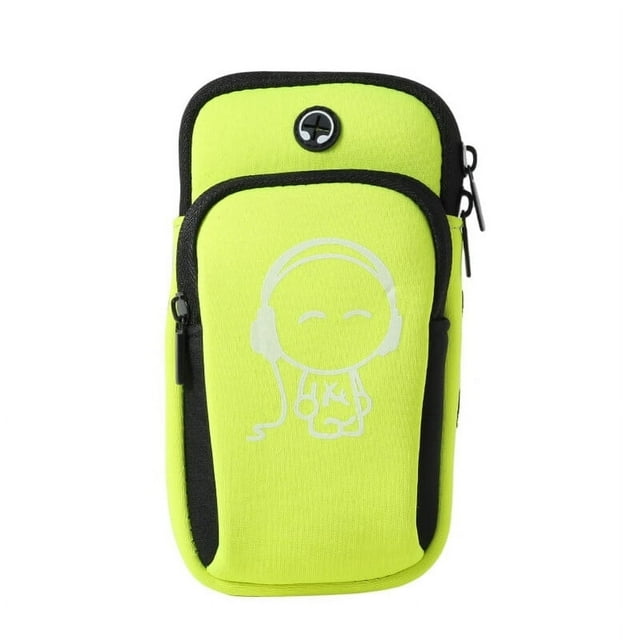 Arm Bag Waist Bag Breathable Double Layer Reflective Design Large Capacity Nylon Exercise Armband Phone Holder Running Supplies