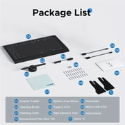10X6 Inch Graphics Tablet Featuring a Battery-Free Pen with 8192 Pressure Levels, 12 Hotkeys, And Compatibility with PC, Mac, And Android for Digital Art, Design, And Online Teaching