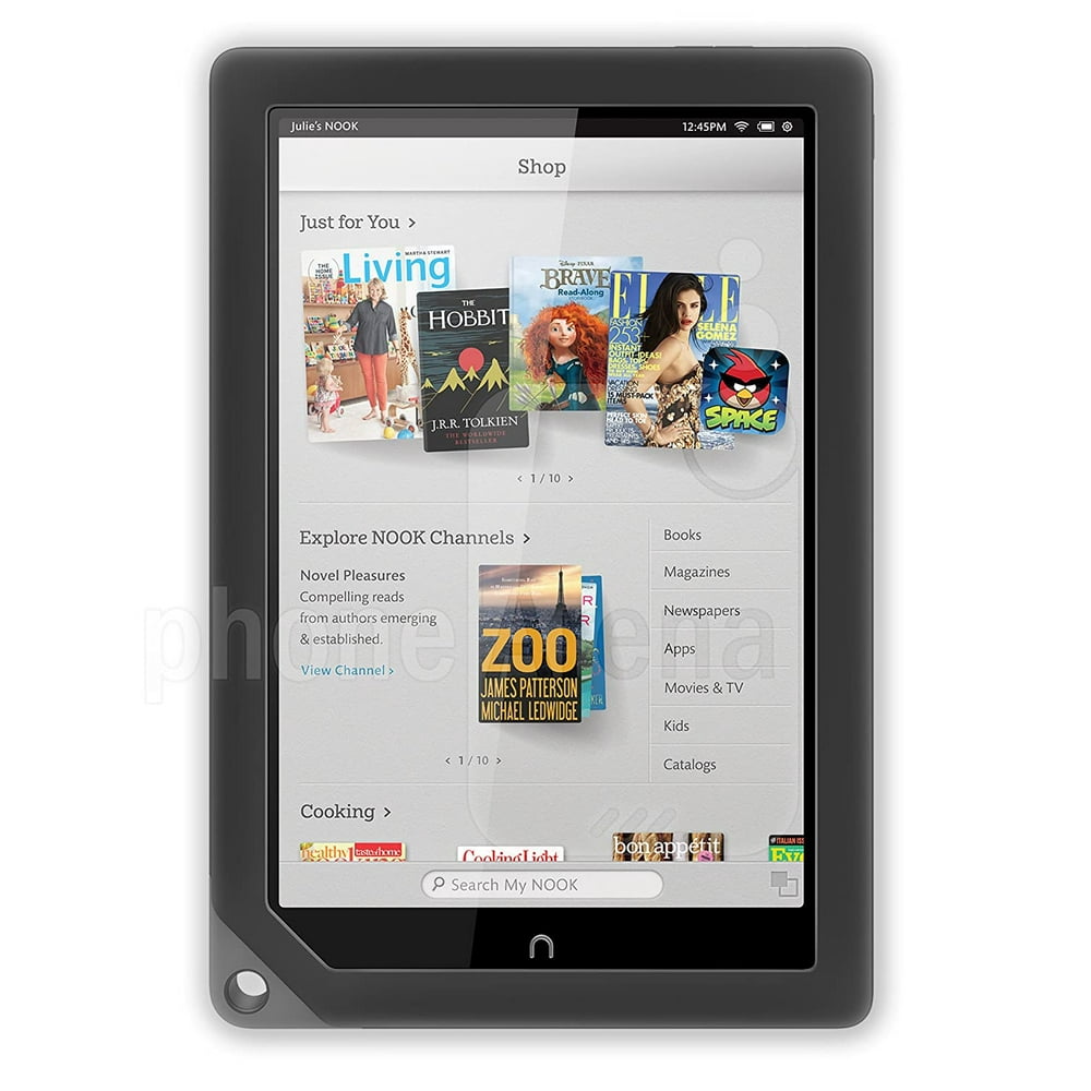 Barnes And Noble Bntv600 Nook Hd Tablet 16gb Slate Portable And Lightweight Black Refurbished 7136