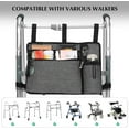thumbnail image 4 of Walker Bag for Folding Walker, Basket for Seniors - Convenient Walker Accessories with Pockets, 4 of 7