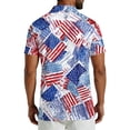 thumbnail image 2 of Men's USA 250th Anniversary Patriotic Stars Polo Shirt American Flag Style Casual Short Sleeve America 250 Merchandise, 2 of 6