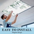 thumbnail image 6 of 1 Pack Magnetic Fluorescent Light Covers, 2x4 Ft, Eucalyptus Leaves Sage Green Plant Magnetic Light Covers for Ceiling Lights Classroom Office Home Decor, 6 of 9