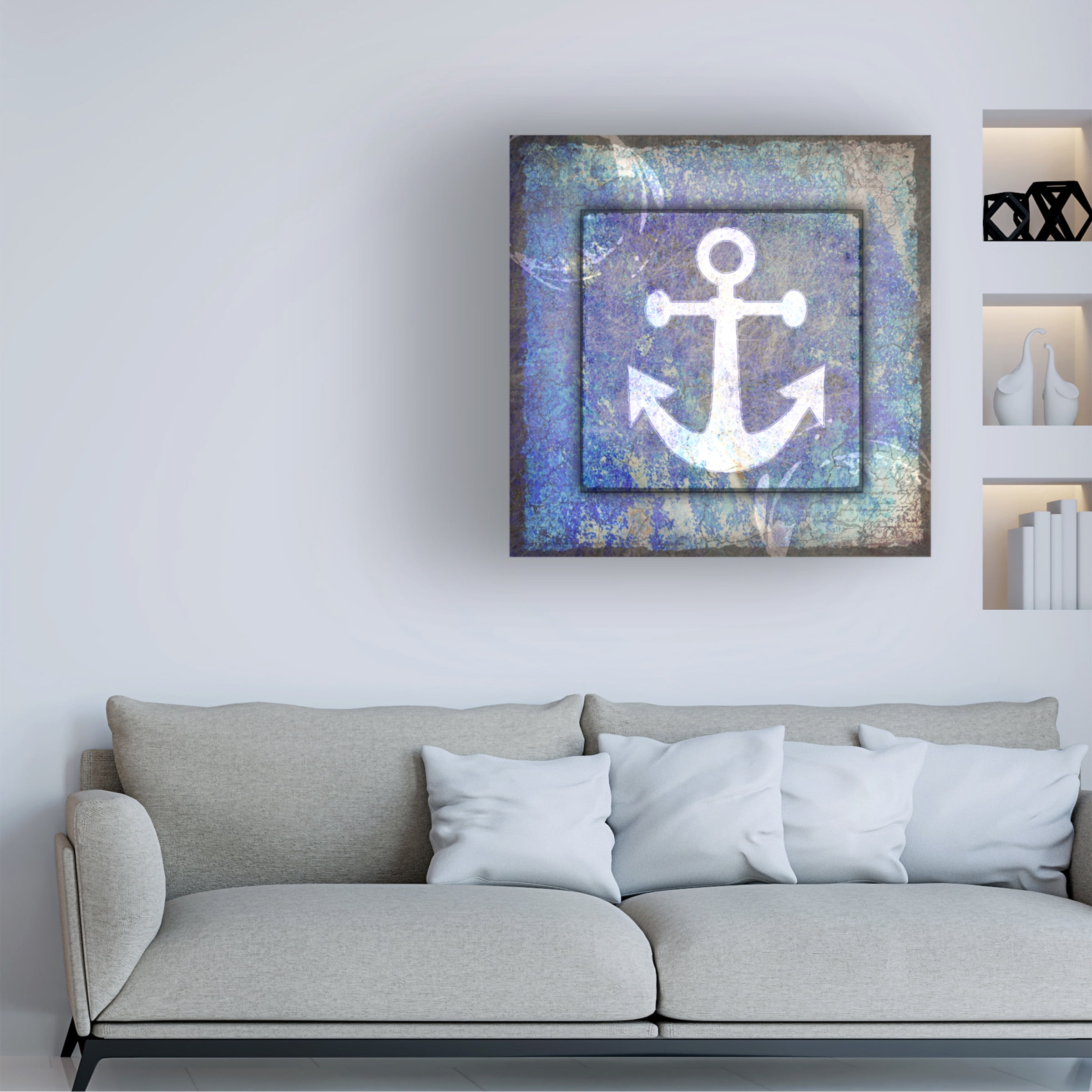 LightBoxJournal 'Beach House Anchor' Canvas Art