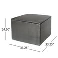 thumbnail image 5 of GDF Studio Avianna Outdoor Wicker Storage Box, Gray, 5 of 11