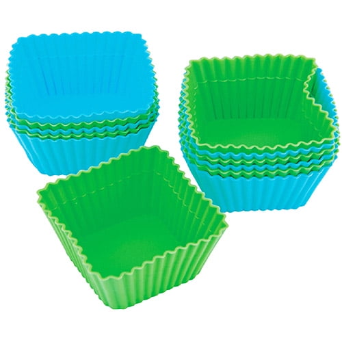 Wilton Silicone Standard Baking Cup Liner, Square 12 ct. 4159424