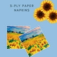 thumbnail image 6 of Keep Unique Flower Sunflowers Paper Napkins, Decorative Disposable Napkin, Pack/20, 6 of 7