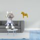 thumbnail image 2 of Estatua De Astronauta, Escultura Nórdica, Figura Para Estantería, Entrada, Sala De Estar, Decoración Del Hogar, Adorno De Caballo Sueco, Escultura De Animal Dalecarlian Coleccionable Para, 2 of 8