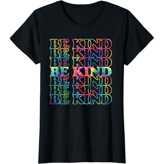 Be Kind Rainbow Kindness Positivity Tie Dye T-Shirt