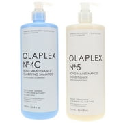 Olaplex No.4C Bond Maintenance Clarifying Shampoo & No. 5 Conditioner 33.8 oz Combo Pack