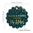 thumbnail image 6 of Inkdotpot Gold Foil Paper Hang Tags Hugs & Kisses From The Wedding Favor Tags 100 Piece, 6 of 6