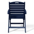 thumbnail image 4 of WestinTrends Malibu HDPE Adjustable Highback Folding Patio Dining Chair, Navy Blue, 4 of 15