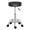 Black, variant on IVV Backless Rolling Bar Stool, 360° Rotation & Adjustable Height, Black PU Leather Swivel Padded Seat with Chrome Plated Base for Kitchen Bar Living Room
