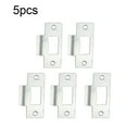 thumbnail image 1 of MYG 5/10pc Standard Tubular Latch Replacement Striker Plate Nickel Plated, 1 of 10