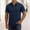 Navy, variant on COSFO Casual Golf Polo Shirts for Men Short Sleeve Green Waffle Classic T-Shirt Performance Pullover Collared Loose Fit Tops
