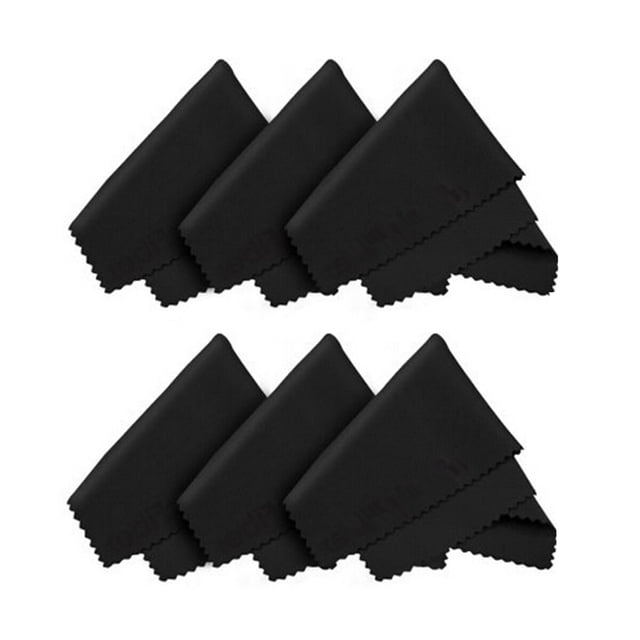 OUNONA Paños De Microfibra Negros Para Eliminar Polvo Y En Lentes Y Dispositivos