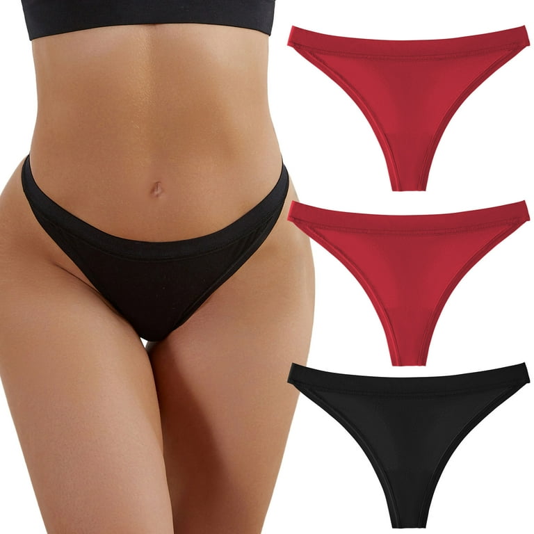 adviicd Cute Underwear Underwear for Womens Panties Teens High Waisted  Cotton Postpartum Black XX-Large 