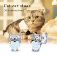 thumbnail image 4 of Midir&Etain Cat Earrings 925 Sterling Silver Cat Earrings Kitten Earrings Ladies Cat Earrings Jewelry Gift Hypoallergenic Gift for Ladies Girls Animal Lovers, 4 of 7