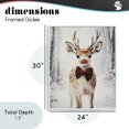 thumbnail image 4 of Stupell Industries Rustic Lodge Baby Reindeer with Red Nose White Framed Giclee Art, 24 x 30, by Arlington Prints, 4 of 8