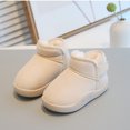 thumbnail image 4 of Mwjwdo Winter Baby Snow Boots Thick Short Tube Soft Sole Non-slip Toddler Shoes Casual Fashion Footwear Outdoor Use Perfect for Cold Weather Beige 16, 4 of 9