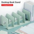 thumbnail image 6 of 1Pcs Durable Colorful Closet Tabletop Book Stand Desk Organizer Shelf Divider Acrylic PURPLE, 6 of 8