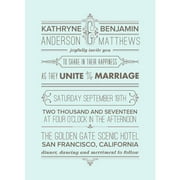Flourishing Fleur de Lis Standard Wedding Invitation