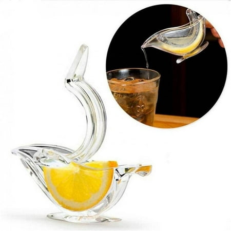 

New Acrylic Manual Lemon Slice Squeezer Transparent Fruit Juicer Bird Shape Hand Juicer for Orange Lemon Lime Pomegranate