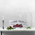 thumbnail image 2 of Northlight Buffalo Plaid Farm Truck "Farm Fresh Christmas Trees" Wooden Sign - 16", 2 of 4