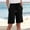 Black, variant on Babcutegg Women's Shorts Elastic Waist Wide Leg Polyester Short For Women Hot Pink XL
