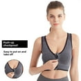 thumbnail image 4 of LYMAYTER Women Female Bra High Impact Zip Front Closure Sports Bras Underwear Support for Women Running Yoga S-3XL, 4 of 8