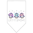 thumbnail image 3 of Christmas Pet and Dog Bandana Rhinestone, "Let It Snow Penguins", 3 of 10
