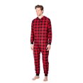 thumbnail image 1 of Disfraz de Onesies Sleephero para adulto para Halloween, pijama rojo a cuadros, 1 of 6