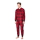 thumbnail image 1 of Disfraz de Onesies Sleephero para adulto para Halloween, pijama rojo a cuadros, 1 of 6