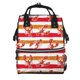 thumbnail image 1 of Easygdp Red Lobster para Bolsa de Bebé de Gran Capacidad con Múltiples Bolsillos, Bolsa de Pañales para Padres, Bolsa de Viaje Organizada y Elegante, 1 of 6