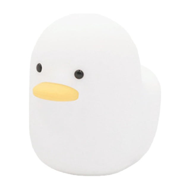 Luz de noche de pato de silicona suave con pantalla que se apaga automáticamente con retardo, bonita luz LED de noche con toque para decoración del hogar.
