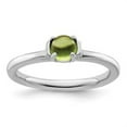 thumbnail image 3 of Auriga Fine Jewelry 925 Sterling Silver Polished Peridot Ring for Women Size 8, 3 of 6