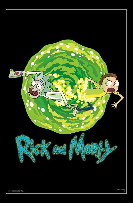 Rick And Morty Portal Poster Print Walmart Com