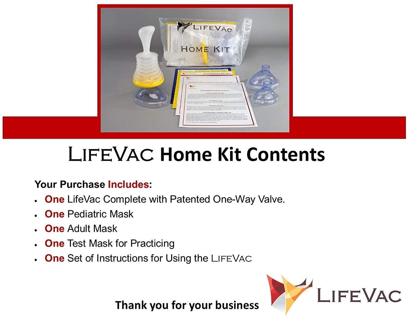 Buy LifeVac Choking Rescue Device Home Kit for Adult and Children