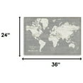 thumbnail image 5 of 36" Minimalist World Map Canvas Wall Art, 5 of 5
