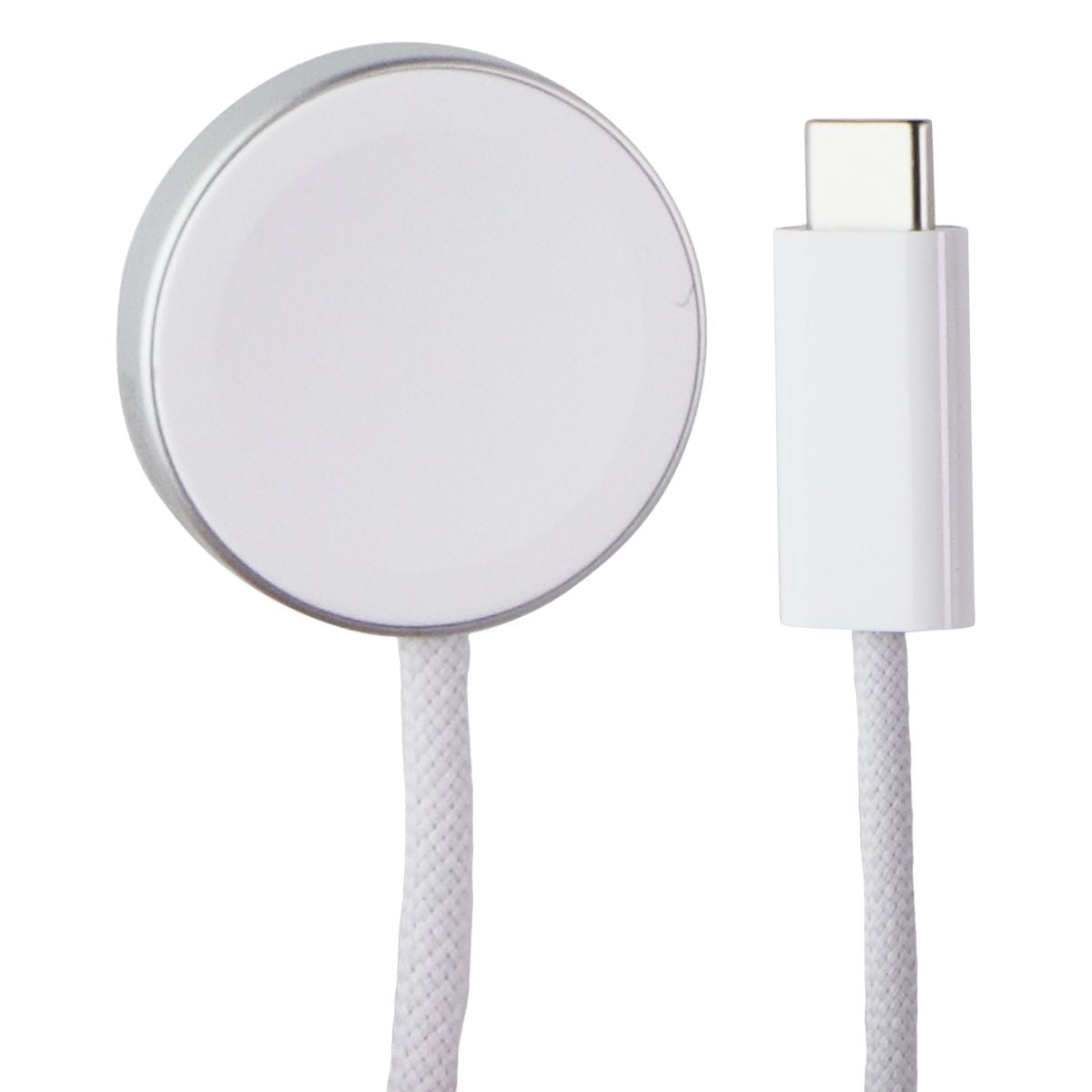 Restored 3 Pack Apple (1m / 3.3-Ft) Watch Magnetic Fast Charger to USB-C Braided Cable - White (A2515) Refurbished